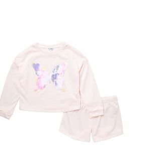 Fleece Pullover & shorts lounge set